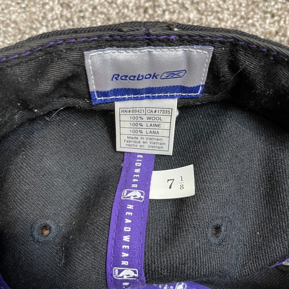Lakers Fitted Purple‎ Yellow Hat Cap Y2K Vintage - Picture 4 of 5